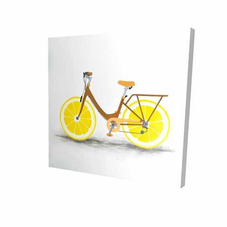 FONDO 16 x 16 in. Lemon Wheel Bike-Print on Canvas FO2786839